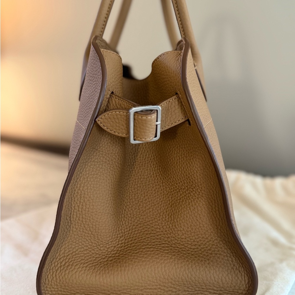The Row Soft Margaux 12 Bag Sandpit Leather Silver Hardware - Picture 4 of 7